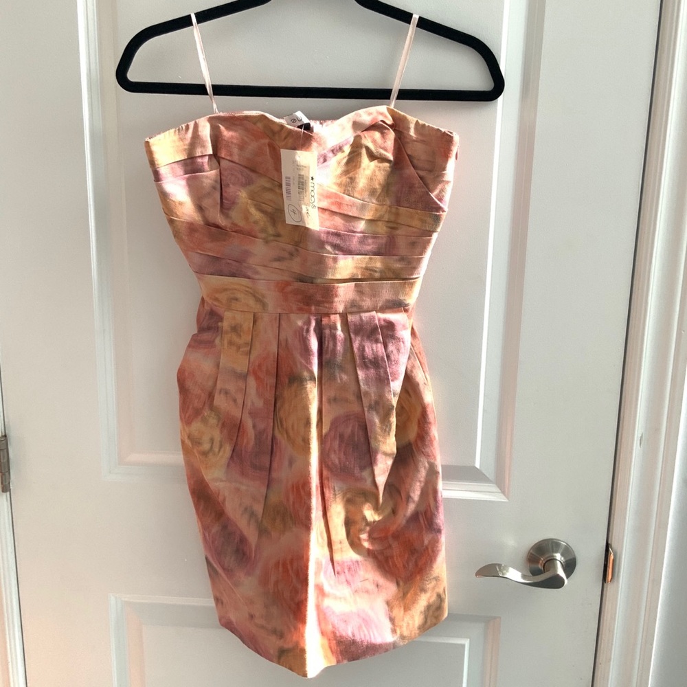 Sine pink strapless dress NWT